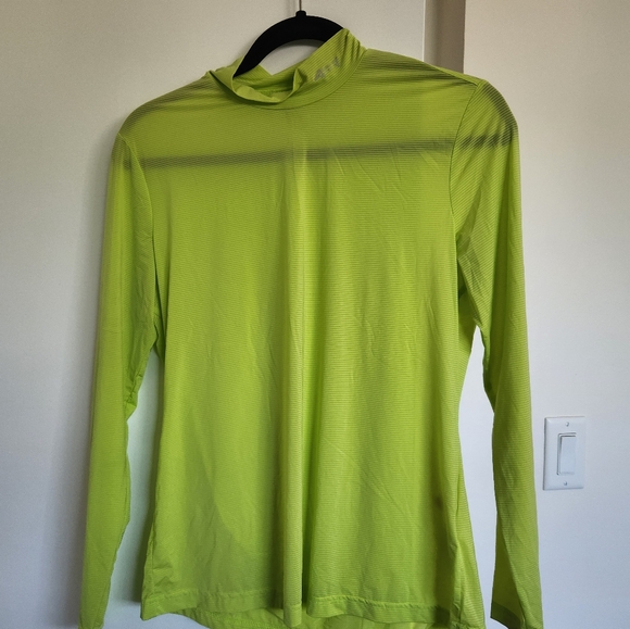 Louis Castel Tops - Louis Castel Lime Green Women's Long Sleeve Top Golf